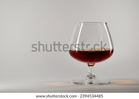 cognac on a white background