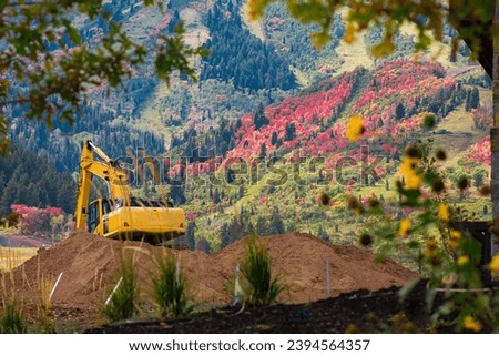 In Park City Utah there is a lot of construction happening.  This beautiful but eerie series of fine art construction photos show the beauty of fall before the landscape changes by progress. 