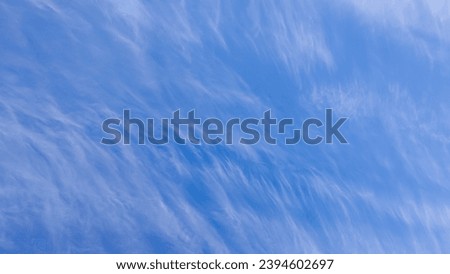 Blue with white clouds. Beautiful photo of heaven in high quality. Stock image of clouds.