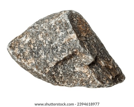 Structure material stone rock, isolated on white background, close up
