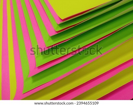 pink and green paper for abstract background