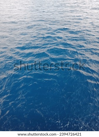 beautiful sea water with blue color and small waves