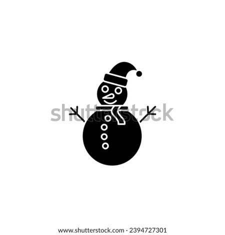snowman concept line icon. Simple element illustration. snowman concept outline symbol design.