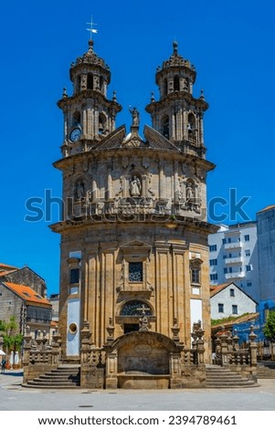 Iglesia de la Virgen Peregrina church at Pontevedra, Spain. Royalty-Free Stock Photo #2394789461