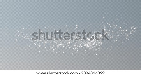 The dust sparks and golden stars shine with special light. Vector sparkles on a transparent background. Christmas light effect. Sparkling magical dust particles.	 Royalty-Free Stock Photo #2394816099