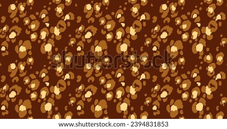 Seamless pattern with leopard spots. Wild animal skin print in different colors in flat style. Exotic ornament, fashionable elegant print. African pattern for wallpaper or fabric.