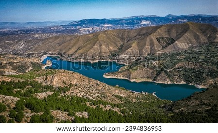 A beautiful view of a dam somewhere in Spain.