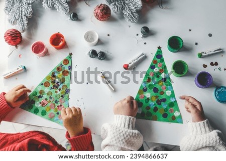 Idea for Christmas creativity with children.