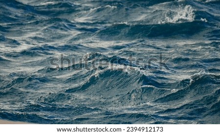 Stormy sea with wave surface background