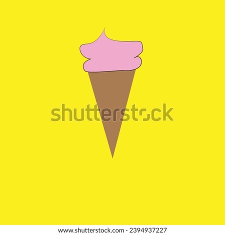 ice-cream vector minimalist image or clip art
