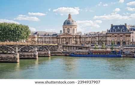 Paris Institut de France and Seine River Royalty-Free Stock Photo #2394937907