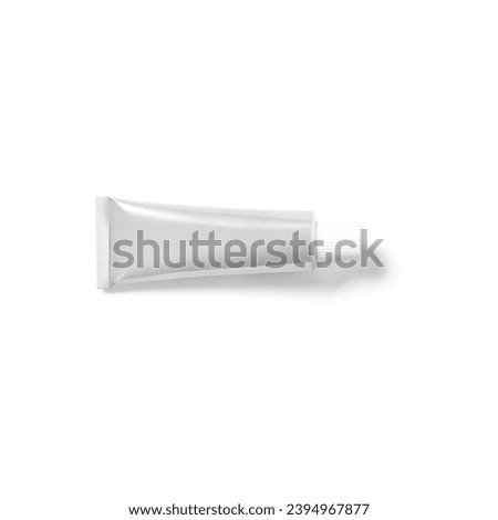 Close up view water color paste isolated on white.