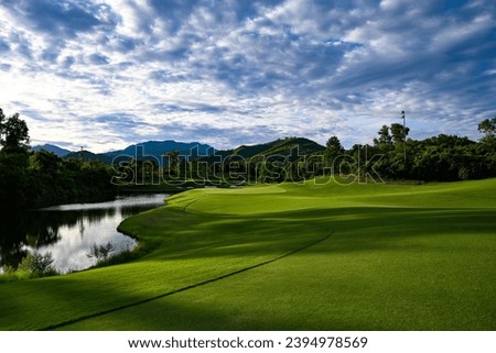 A wide fairway golf course with magnificent view
