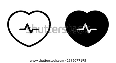 Heartbeat Icon. symbol for mobile concept and web design. vector illustration