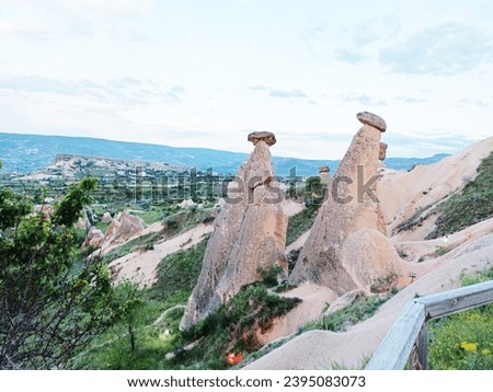 urgup, nevşehir, cappadocia three beauties [Turkey three beauties] fairy chimneys in cappadocia, Turkey