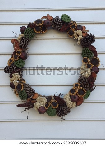 Christmas Wreath Vintage with Natural Materials