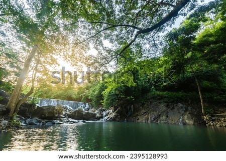 Ka Ang Water Fall small size waterfall ,Nakhon Nayok,Thailand Royalty-Free Stock Photo #2395128993