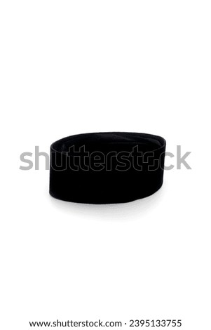 black skullcap on a white background