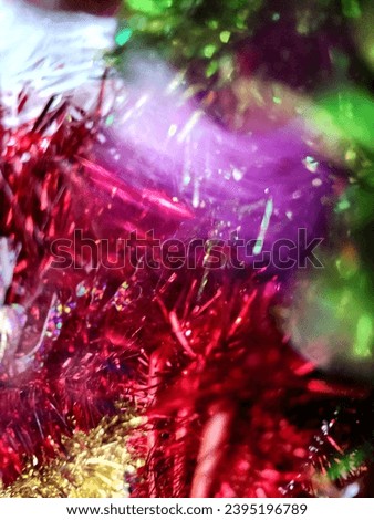 Motion blur picture showing bokeh for Christmas background.