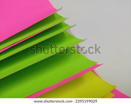 pink and green paper for abstract background