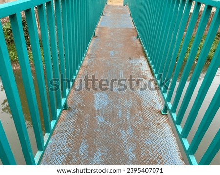 background of old iron texture on the iron bridge and bars. abstract design