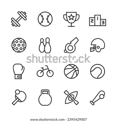 Sport icon set vector illustration
