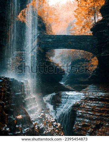 Incredible waterfall with an incredible environment.Nature in alphine


 Royalty-Free Stock Photo #2395454873
