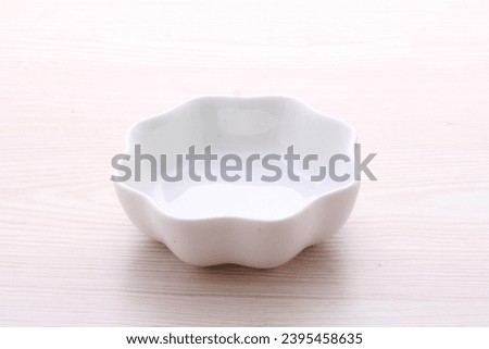 white ceramic cutlery on a bright background