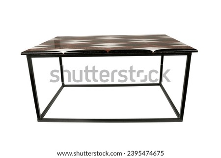  Picture of modern isolated table on white background