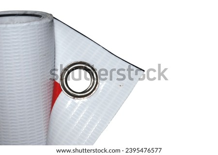 Banner or billboard with a grammatical thickness of 560 grams, type backlite with corners eyelets isolated in white background