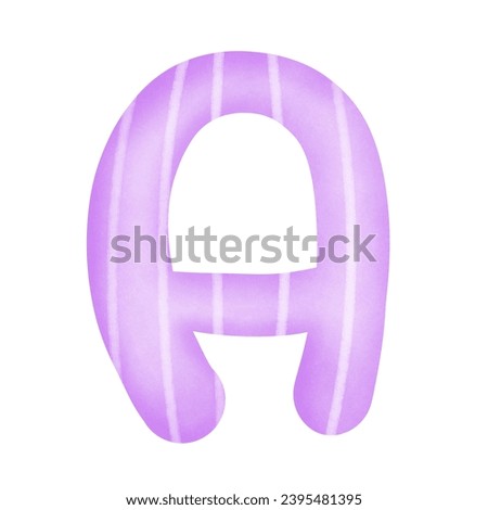 alphabet A-Z and numbers 0-9, Purple with a line pattern. Illustrations of Letters A-Z and numbers 0-9 suitable for making various art projects, A-Z and numbers 0-9 clipart, hand 