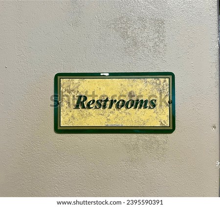 Available Bathroom sign at AirPort