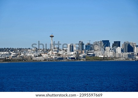 the Seattle skyline seen from the water