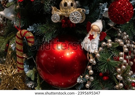 Christmas Celebrations and Christmas Decorations Background Photo, Kadikoy Istanbul, Turkiye (Turkey)