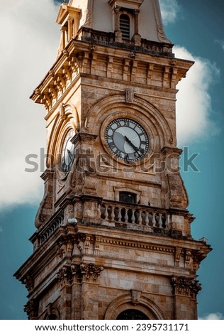 Architecture Photography, Clock Tower in Victoria Square