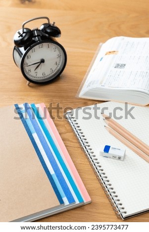 Image of learning and time management.
Translation: sleeve, paper