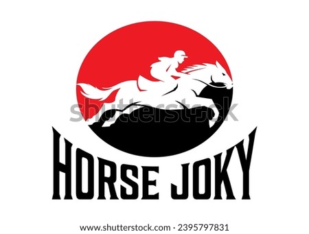  horse racing idea vector logo design
