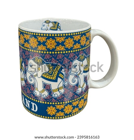Mug design Thai pattern photo