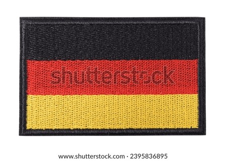 Chevron flag of Germany isolated on a white background.