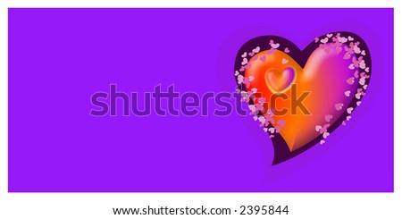 Card Valentine heart