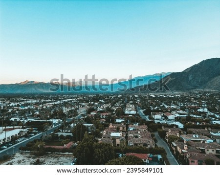 Palm Springs California September Landscape Cityscape Royalty-Free Stock Photo #2395849101