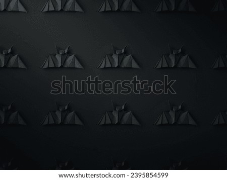 halloween texture with origami bats Royalty-Free Stock Photo #2395854599