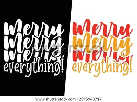 Happy New Year Christmas Typography Vector Text Effect Design