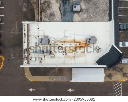 Stock Commercial Roof Photos - Drone
