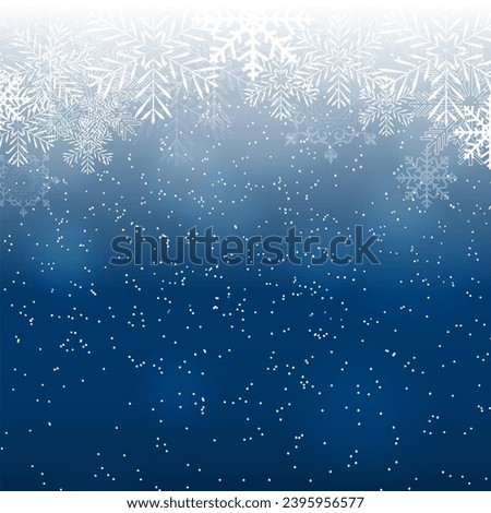 square and flat winter landscape. Snowy backgrounds. Snowdrifts. Snowfall. Clear blue sky. Blizzard. Snowy weather. Design elements for poster, book cover, brochure, magazine, flyer, booklet