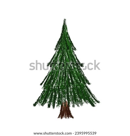 Christmas tree - hand drawn