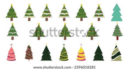 Christmas trees clipart commercial use, vector graphics, digital clip art, digital images