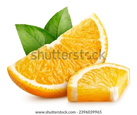 Orange fruit with slice isolated on white background. Orange with clipping path Royalty-Free Stock Photo #2396039965