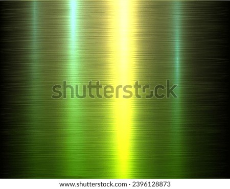 Silver green metallic texture with brushed metal pattern, shiny steel industrial and technology background, vector illustration. Royalty-Free Stock Photo #2396128873