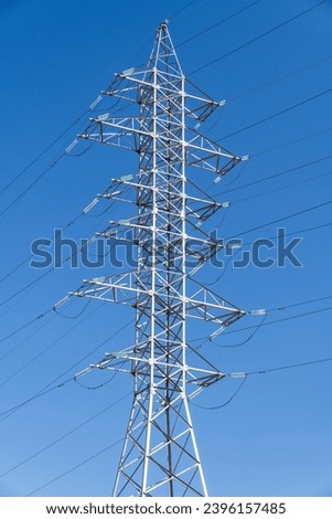  high-voltage power line, electrical energy transmission tower overhead line masts, high voltage pylons as power pylons